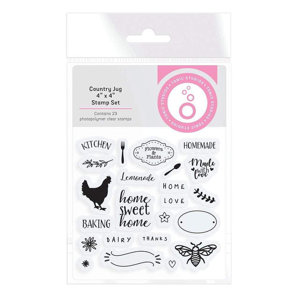 Tonic Studios Stamps Tonic Studios - Country Jug Stamp Set - 3809E