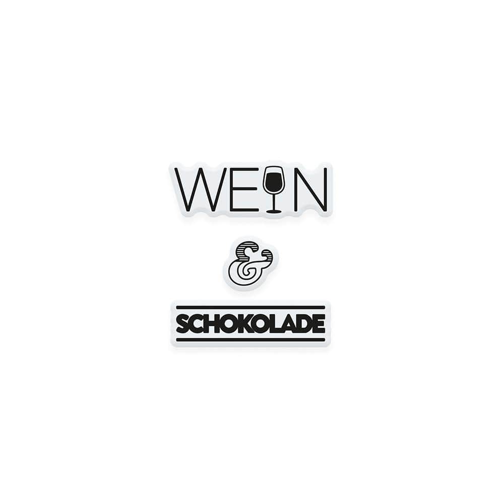 Tonic Studios Stamps Tonic Studios - Wein & Schokolade Stempel Set - Deutsche - 2201e