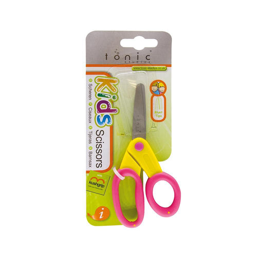 Tonic Studios Tools Tonic Studios - Scissors - Kushgrip Kids (Blunt Tip) Yellow / Pink - 120e